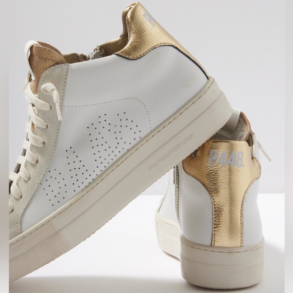 P448 Theamid Hightop Sneaker Color: Millenium/Ivory Size:EU 40 / US 9.5-10 - Picture 5 of 16